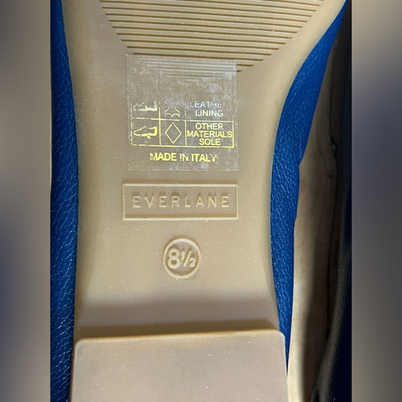 NWOB Everlane Italian Leather Day Glove Flats in Navy Blue, Size 8.5 - Picture 10 of 16